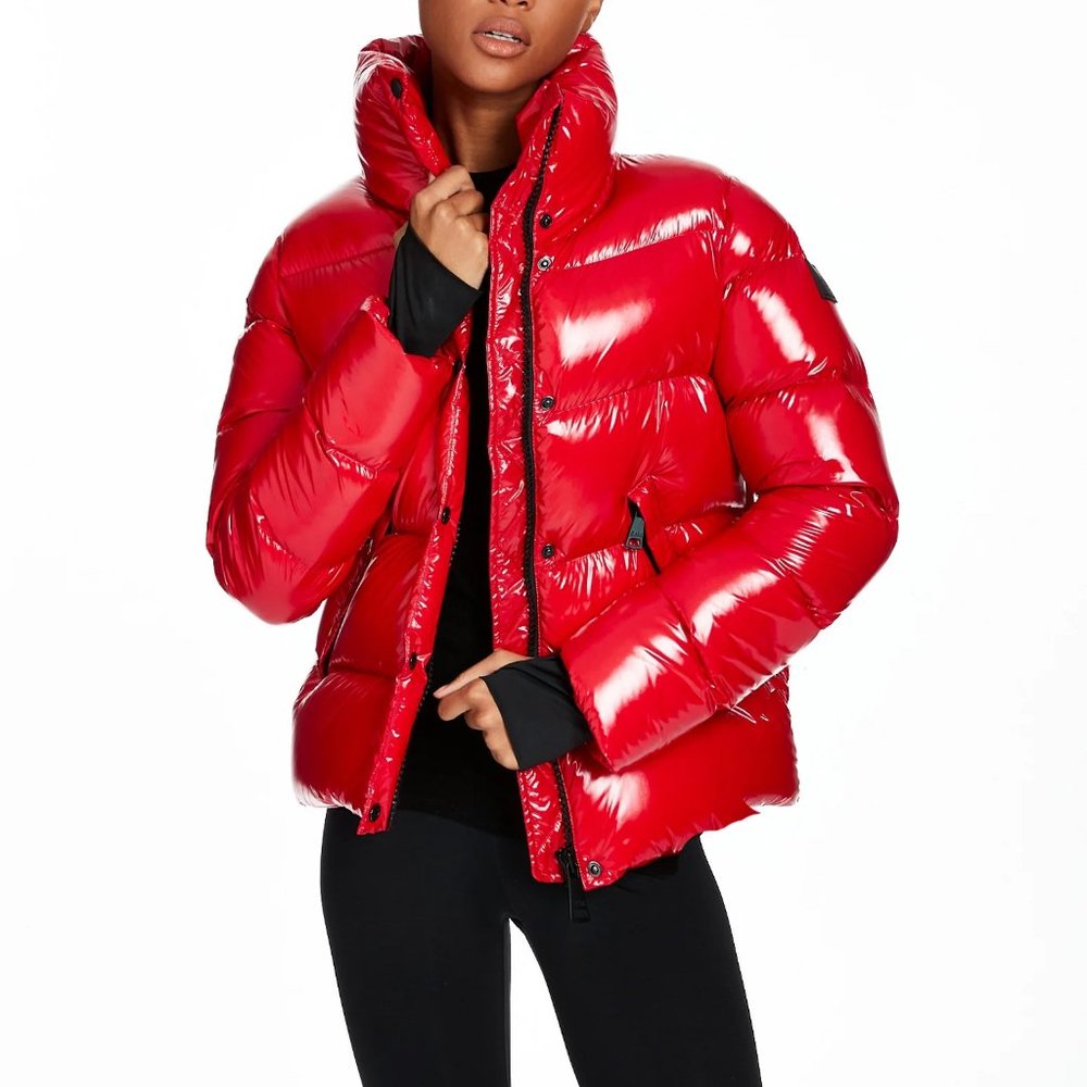 SAM. Isabel Puffer Jacket in Salsa - Size Small - New With Tags / NWT